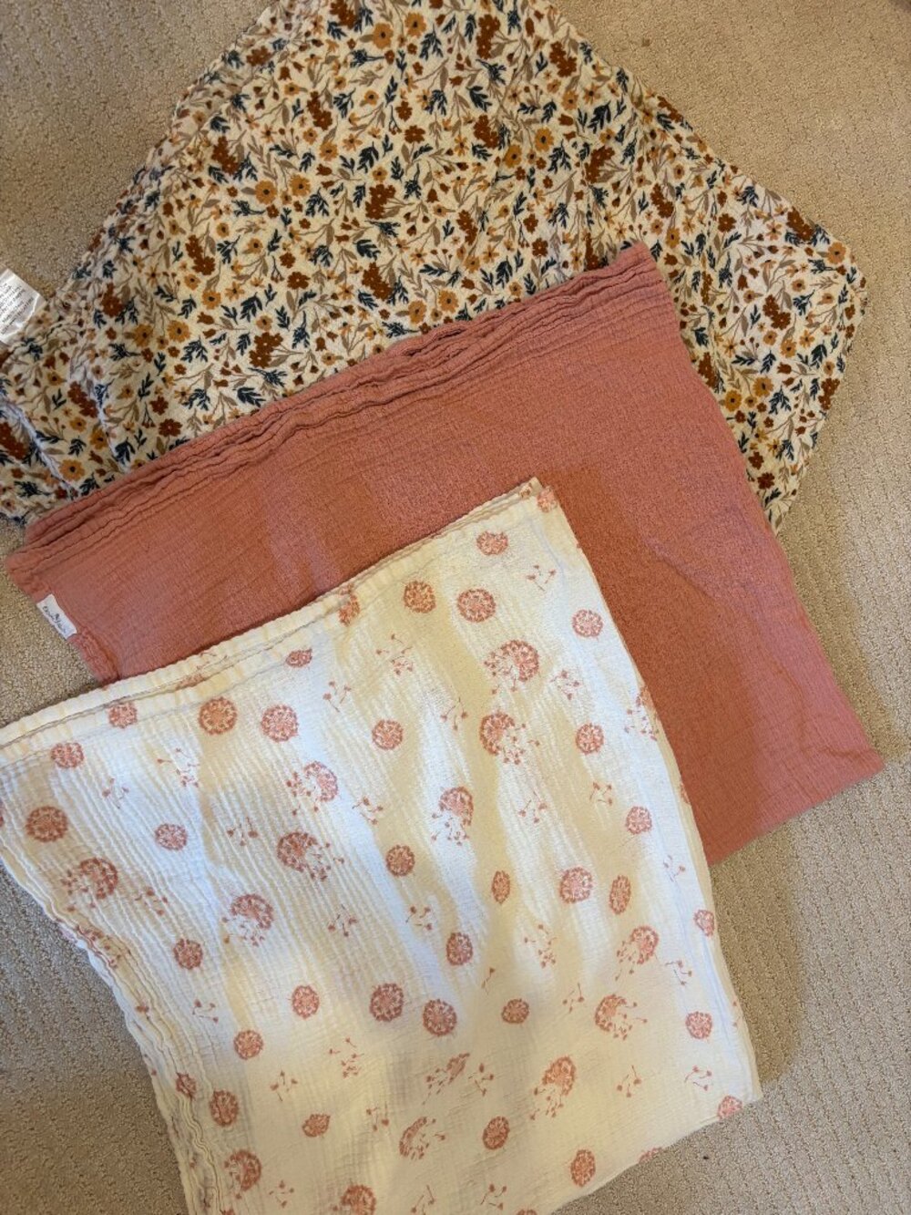100% Cotton Baby Swaddle Blankets